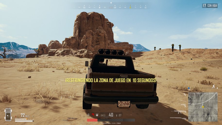 Tener un vehículo te ayudará enormemente durante las primeros minutos de juego.