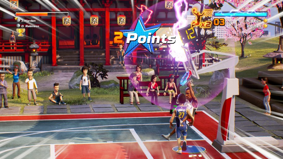 En el dos contra dos, NBA Playgrounds funciona, pero la falta de modos de juego y las peculiaridades en las mecánicas le restan valor.