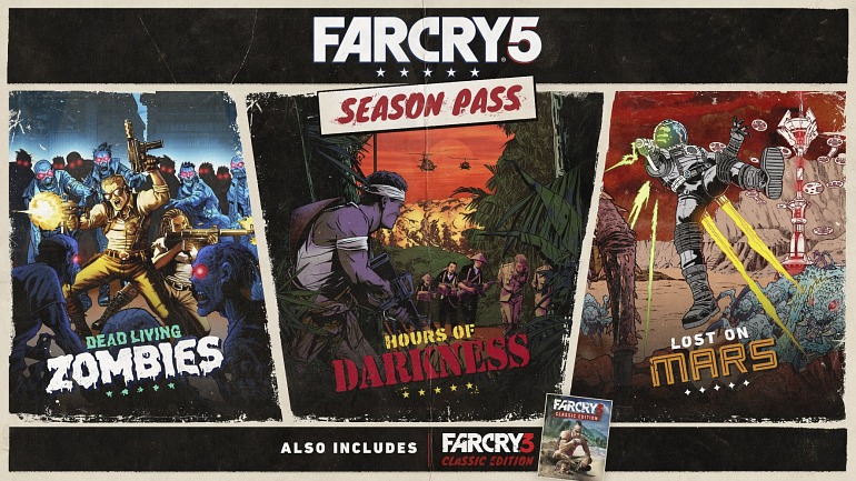 El pase de temporada de Far Cry 5 nos enfrentará a zombis y aliens