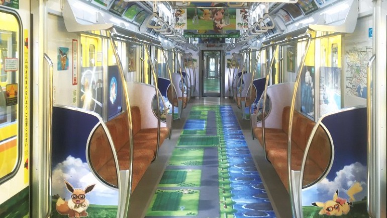 Pokémon Let's Go Pikachu y Eeevee toma los trenes de Japón