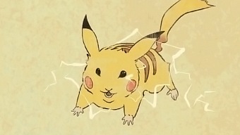 Los pokémon más famosos como grabados japoneses