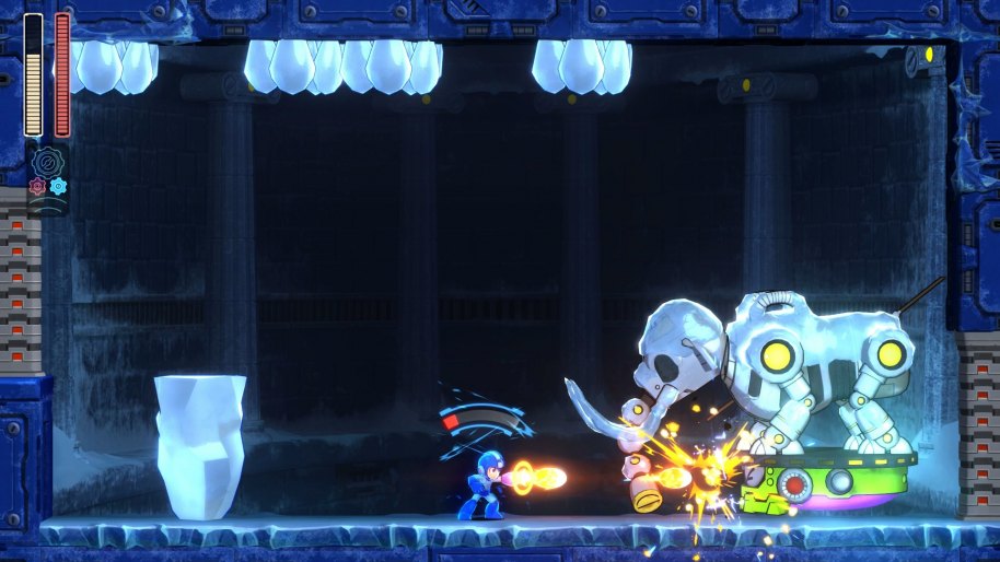 Los jefes de nivel poseen inventiva y variedad entre ellos. Además, modifican su pauta a medida que avanza el combate. Superarlos es un gran reto.