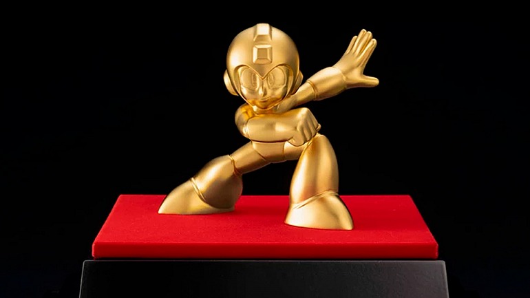 Mega Man tiene una figura de oro valorada en 18.500 euros