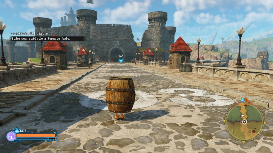 Para evitar ser detectado puedes ocultarte en un barril. Suena más divertido de lo que es en realidad, y tampoco se le saca mucho provecho.