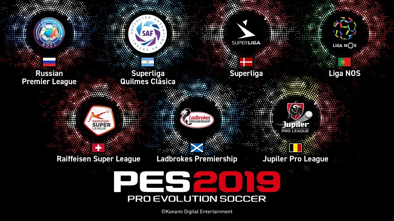 PES 2019 anuncia siete nuevas ligas licenciadas