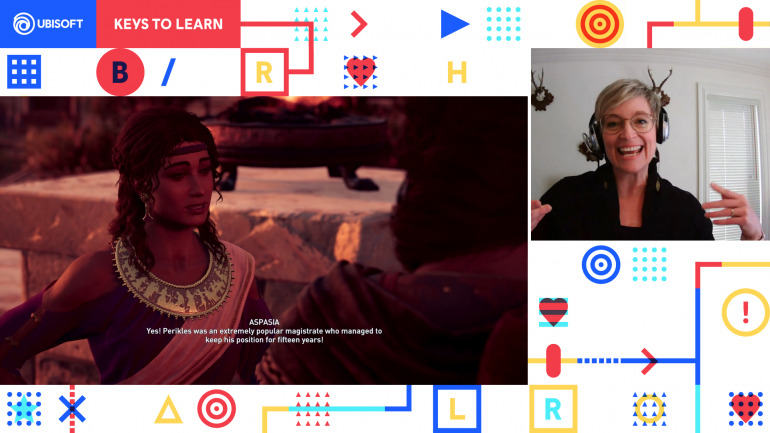 La profesora Judi Brison de Quebec exponiendo su caso en Keys to Learn 2021