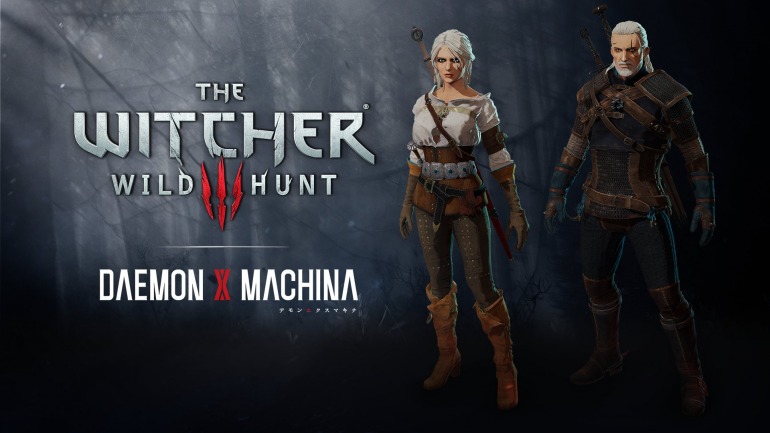 Geralt y Ciri de The Witcher 3 se pasan a su versión anime para pilotar los robots de Daemon X Machina
