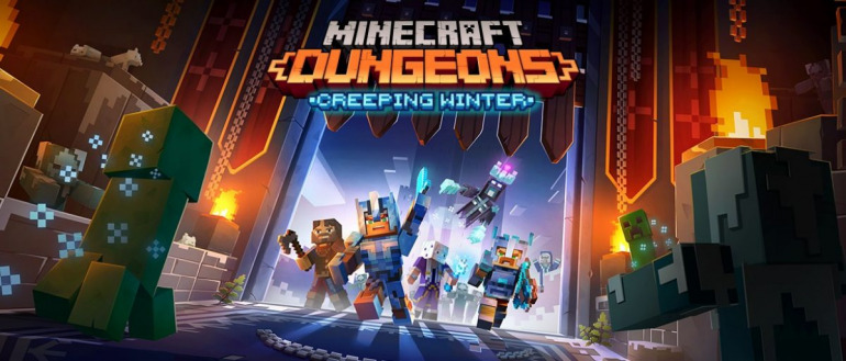 Minecraft Dungeons pone fecha a Invierno Espeluznante, la expansión que nos enfrenta a un frío mortal
