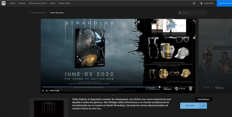 Epic Games Store incorpora una de las opciones más demandadas por los jugadores: las listas de deseos