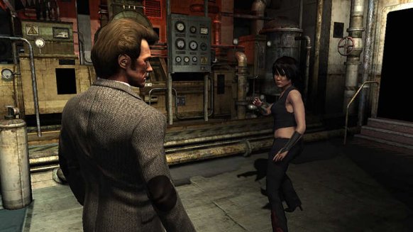 Una de las nuevas imágenes filtradas. Clint Eastwood con el personaje de Lucy Liu.