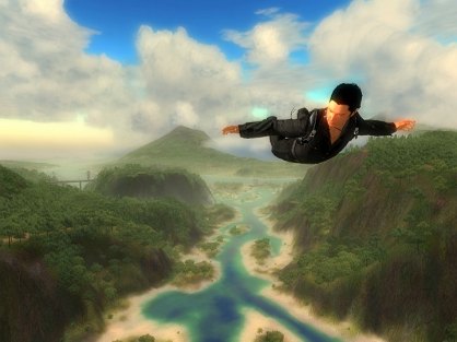 Rico Rodríguez cuenta con dos elementos imprescindibles para este tipo de misiones en tremendas islas, un garfio y un paracaídas. Ambos estarán disponibles en cualquier momento.