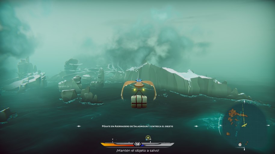 Los colores en The Falconeer crean estampas hermosas mientras sobrevolamos este eterno océano.