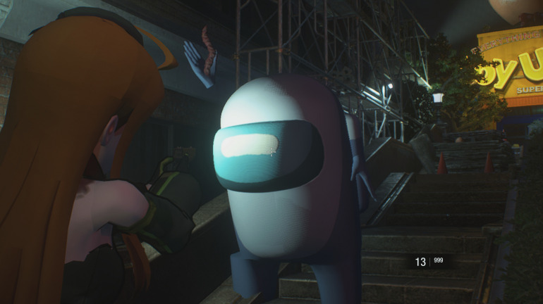 El Impostor de Among Us se convierte en Némesis de Resident Evil 3 con este curioso y divertido mod