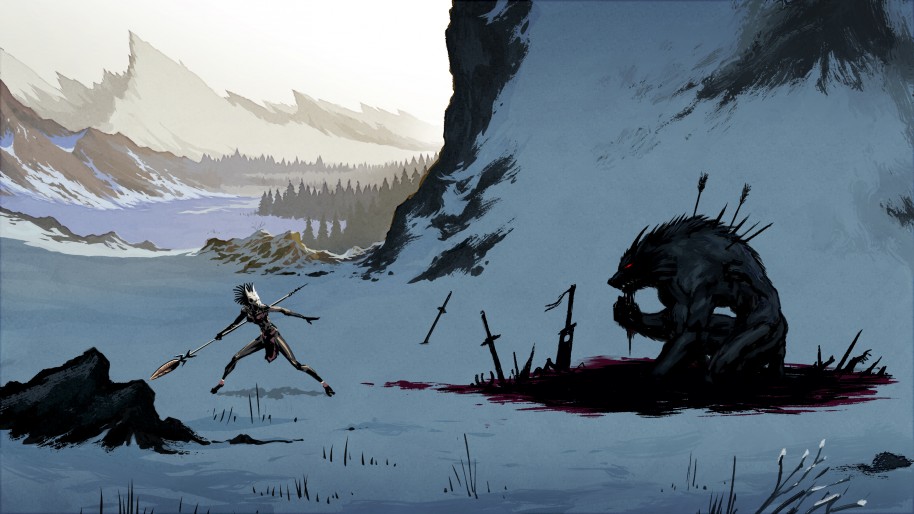 El planteamiento de Holmgang es el de ser una aventura de acción en 2D con rompecabezas y momentos increíbles. 