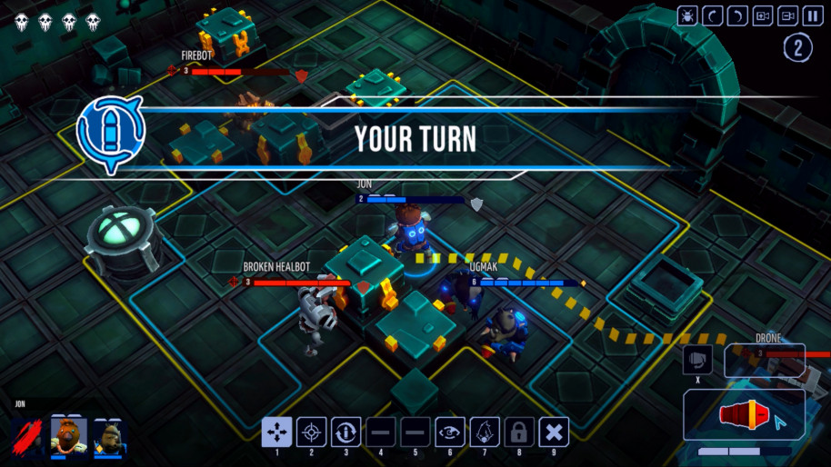 Los combates se llevarán a cabo por turnos y durante los mismos podremos realizar acciones típicas como atacar, buscar coberturas, usar las habilidades especiales de los personajes, etc.