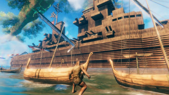 Menos mal que en Valheim no hay bombardeos, porque este acorazado hecho a escala es impresionante