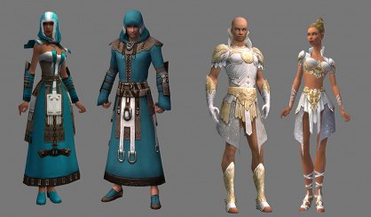 Nightfall incluye dos nuevas profesiones, los guerreros sagrados Derviche y los ángeles guardianes de Elona, los Paragon.