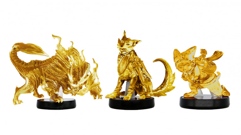 Capcom celebrará el lanzamiento de Monster Hunter Rise en Japón con rarísimos Amiibo dorados