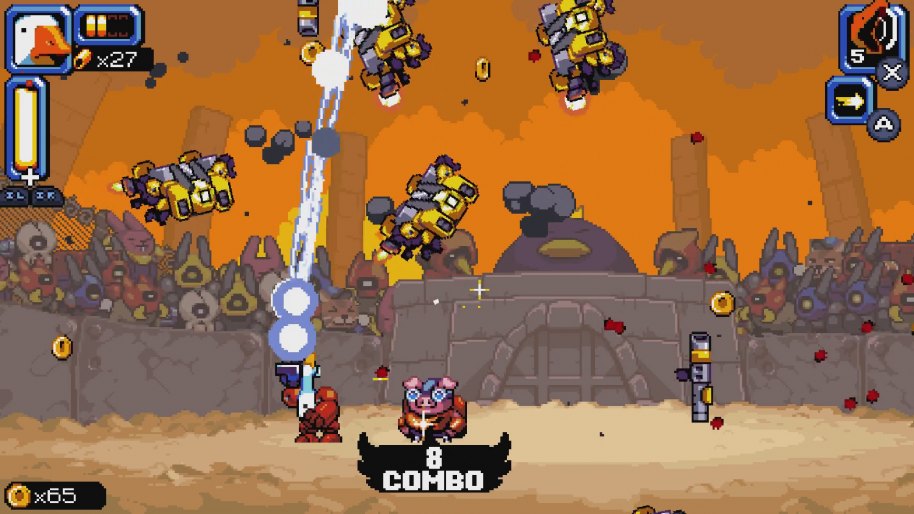 Si te gusta Metal Slug, adorarás hacer el ganso con este divertido 2D Shooter