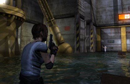 Hay armas en Hydrophobia, aunque su uso está muy restringido. El juego pretende que usemos más la cabeza que el gatillo.