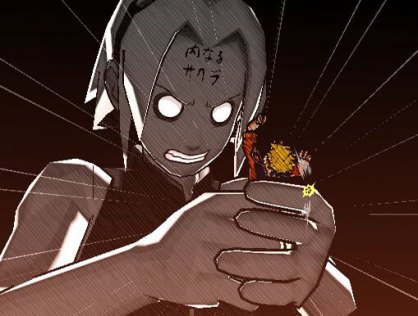 Las cinemáticas de las técnicas especiales son totalmente fieles a la serie. Pobre Naruto torturado por su “amada” Sakura.