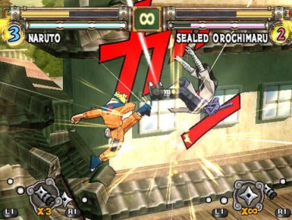 El modo principal de juego es el historia o aventura, donde reviviremos las aventuras de Naruto directamente sacado del manga.