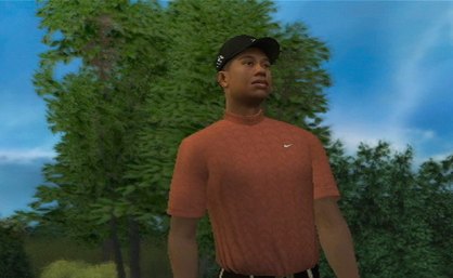 Tiger Woods es la estrella de este juego, pero hay muchos más golfistas reales y ficticios, todos con un modelado muy bueno.