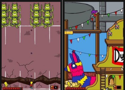 Las parodias serán un componente esencial del nuevo videojuego de Los Simpsons. Tan pronto podremos estar lanzando piedras con un tirachinas hacia los extraterrestres de Space Invaders como podremos sacar nuestra capa para imitar a Batman dentro de un escenario con una piñata al fondo.