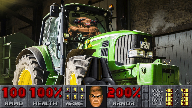 Un hacker ha instalado Doom en un tractor a través de un jailbreak, y ya era hora