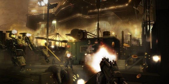 Como puede verse en pantalla, Deus Ex: Human Revolution presenta un extraordinario aspecto gráfico y artístico en sus imágenes in-game.