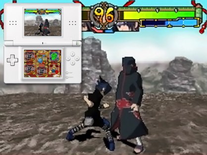 La doble pantalla no ampliará el campo de batalla, pero sí que nos sugerirá el uso de determinados objetos que nos ayudarán en nuestras luchas. Un ítem para mejorar nuestro poder de ataque, uno que nos hará invencibles durante un período de tiempo, otro que nos hará recuperar vida… y todos serán activables cuando pasemos nuestro pulgar por encima de ellos. De fondo sonará siempre una melodía. Será la banda sonora del juego, y podemos deciros que mantendrá la esencia de la admirada serie anime.