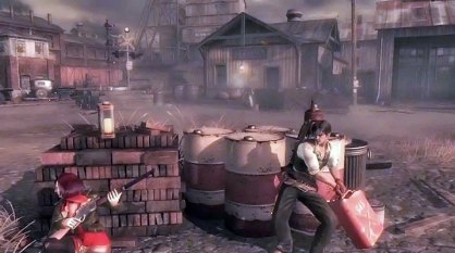 Faith and a .45 recoge elementos de otros juegos recientes como el sistema de coberturas de Gears of War, el momento bala de Stranglehold o el cooperativo de Army of Two.