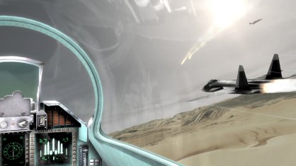 La vista desde la cabina es una de las más espectaculares y realistas a nivel visual y de control. El realismo de los artefactos y la sensación de pertenencia es formidable desde aquí. 