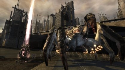 Este tanque de aspecto crustáceo es una de las Reinas Sai. Lanza fluidos de ácido y se protege mediante pequeñas crías de cangrejo. Un ejemplo de la ingeniería genética Sai.