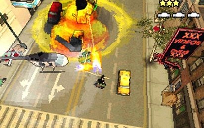 La Liberty City de GTA IV se adapta a Nintendo DS en un ejercicio colosal de programación representado a través de 800.000 líneas de código. Está redimensionada, pero será posible reconocer la mayoría de emplazamientos.