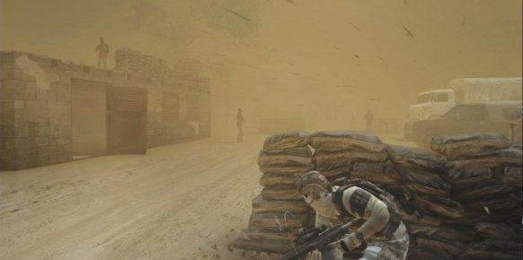 ¿No ves nada? Pues al soldado del futuro de Ghost Recon no le importará en absoluto. Con sólo activar las gafas térmicas, podremos avistar hostilidades hasta en las situaciones más complicadas.