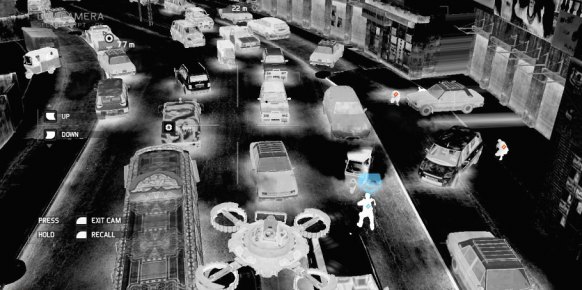 Uno de los juguetes tácticos más interesantes de Future Soldier es este &quot;drone&quot; volador, capaz de reconocer la zona en busca de amenazas enemigas.