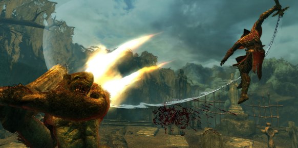 Lords of Shadow, aunque tenga plataformas y puzles, es ante todo un juego de acción puramente &quot;hack &#39;n slash&quot;. Mercury Steam asegura no haber copiado a nadie, pero es evidente que el juego se contagia de las corrientes actuales.