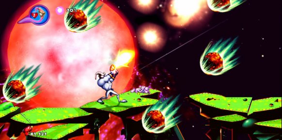 ¿Te suena? Efectivamente, es el legendario nivel de New Junk City con el que daba comienzo Earthworm Jim, y que ahora podemos disfrutar en HD con Earthworm Jim HD.