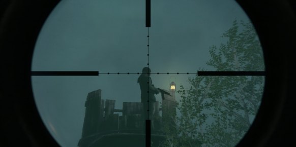 El rifle de francotirador será nuestro mejor aliado en determinadas secciones de algunos niveles. Lástima que el escenario no ofrezca más variables a la hora de escoger cuándo usarlo.