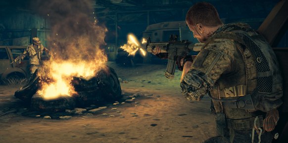 El cuerpo a cuerpo es violento y frenético en Spec Ops. Lo utilizaremos muchas veces.