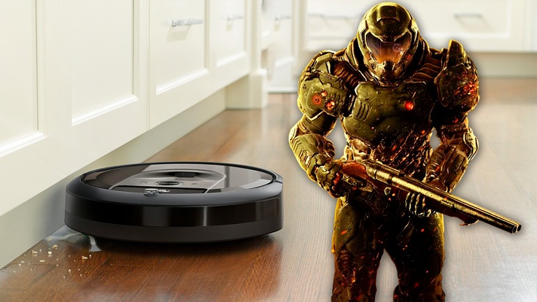 DOOMBA: el robot aspiradora que crea mapas de Doom
