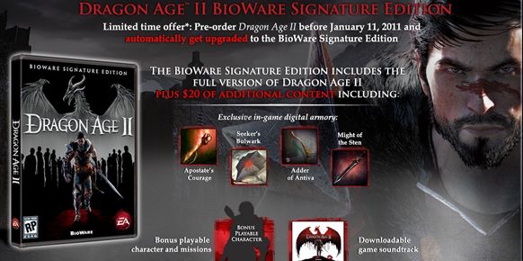 Bioware da a conocer la edición especial de Dragon Age II