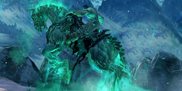 ¡Sorpresa! El caballo estará disponible desde el mismo instante en que comience el juego, un regalazo que ya nos adelanta las extraordinarias dimensiones de Darksiders 2.