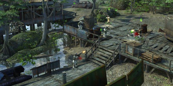 Al conquistar territorios podemos equipar a sus habitantes con armas para que defiendan sus hogares ellos mismos en caso de no tener a nuestros mercenarios en la zona.