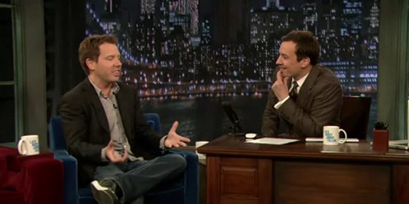 Cliff Bleszinski en el show de Jimmy Fallon.