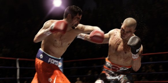 El tratamiento de la sangre y las heridas alcanza el calificativo de sobrecogedor en Fight Night Champion. 