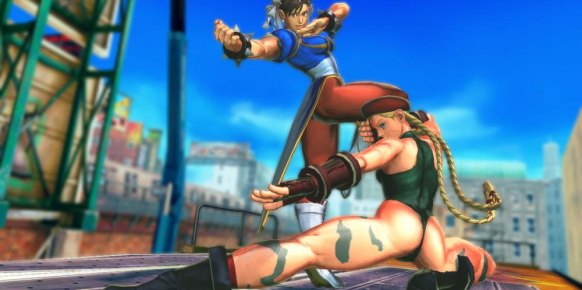 Gráficamente el título alcanza unas cotas sobresalientes. Es admirable tanto la representación de los luchadores como los entornos.