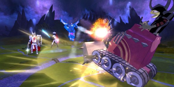 Durante los combates podemos sufrir y provocar daños adicionales por quemaduras o envenenamiento, así como potenciar aspectos defensivos de nuestros héroes con las habilidades especiales de los disfraces. Los enemigos, por supuesto, harán lo propio entre sus filas.