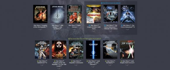 El Humble Bundle de Star Wars se amplía con los Jedi Knight y Starfighter